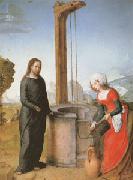 Juan de Flandes Christ and the Woman of Samaria (mk05) oil painting artist